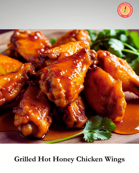 Grilled Hot Honey Chicken Wings