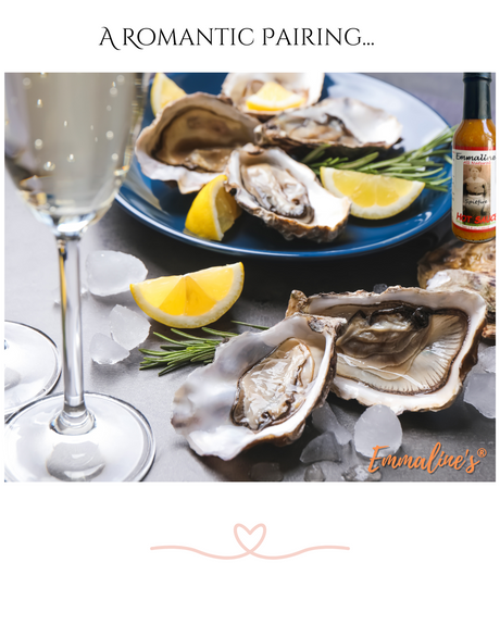 Baked Oysters with Emmaline's All Natural Spitfire Hot Sauce Garlic Herb Butter