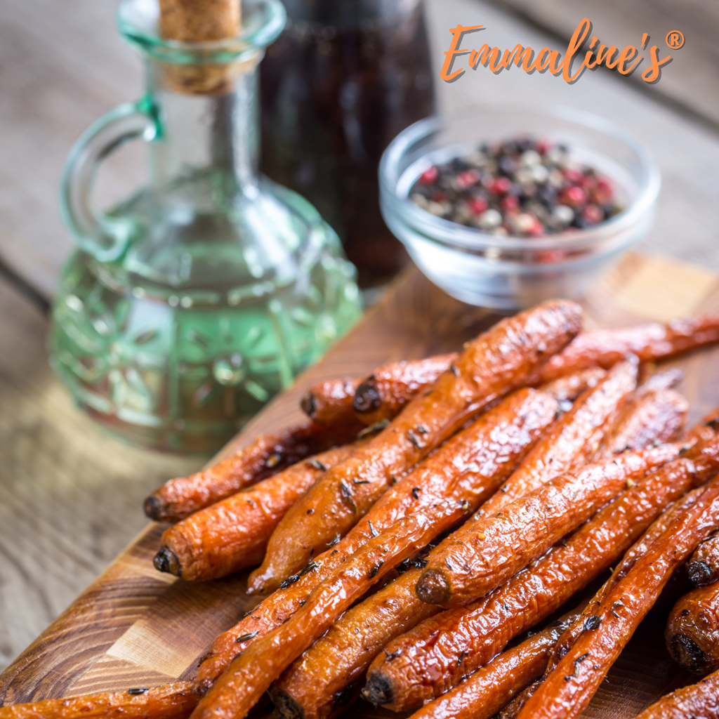 Sweet and Spicy Maple Glazed Roasted Carrots: