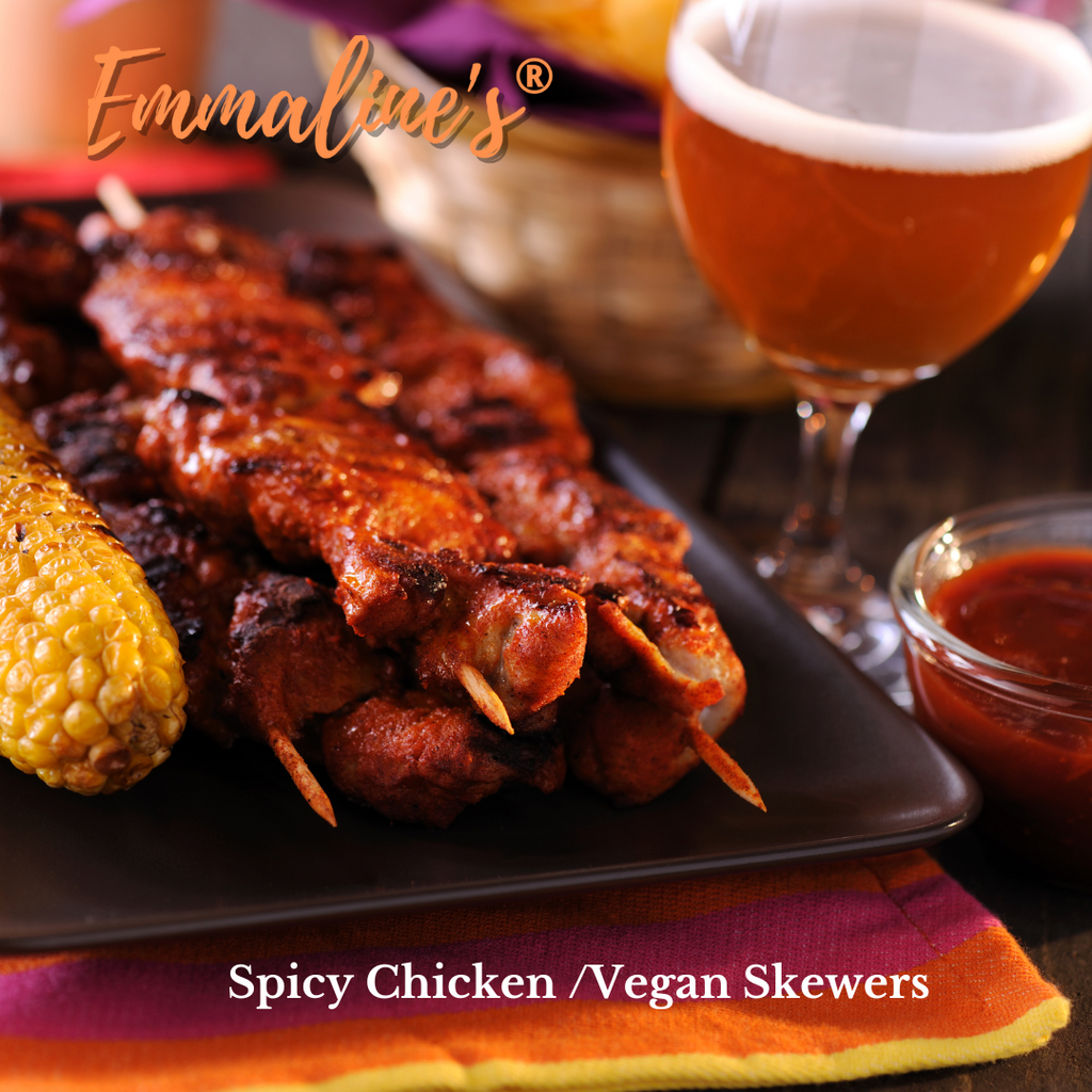 Title: Spicy Chicken and Vegan Skewers: A Delicious and Easy Recipe for Your Next BBQ